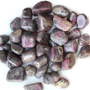 Jet New Authentic Ruby Felspar Tumbled Stone (ONE Piece) Attractive Genuine Approx 20-30 Grams Energized Stones (Ruby Felspar