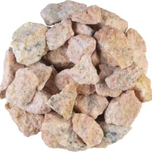 ZAICUS Orange Calcite Rough Stones for Tumbling Bulk, Raw Stones for Jewelry, Polishing, Cabbing, Lapidary, Fountain Rocks, Decoration, Wire Wrapping, Gem Mining, Reiki Healing 1 lb