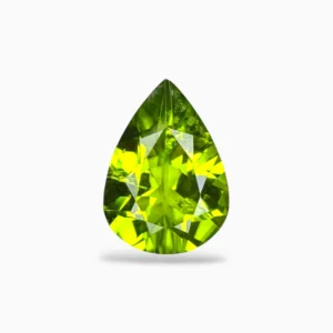 Natural Peridot Pear Stone 1 .61 Carats 10 X 6.8 mm