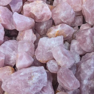 Rose Quartz, Rough Rock, per lb